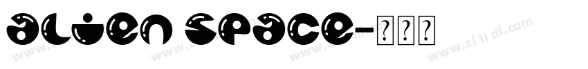 alien space字体转换